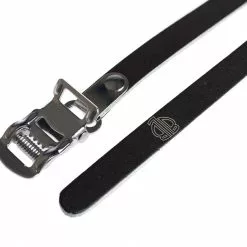 BLB Brick Lane Bikes Enkele Leren Riem - Zwart