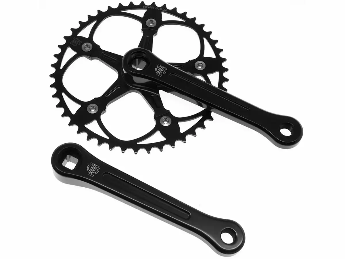 BLB Brick Lane Bikes Pista Vera Crankset Track Cranks - 46t - 165mm
