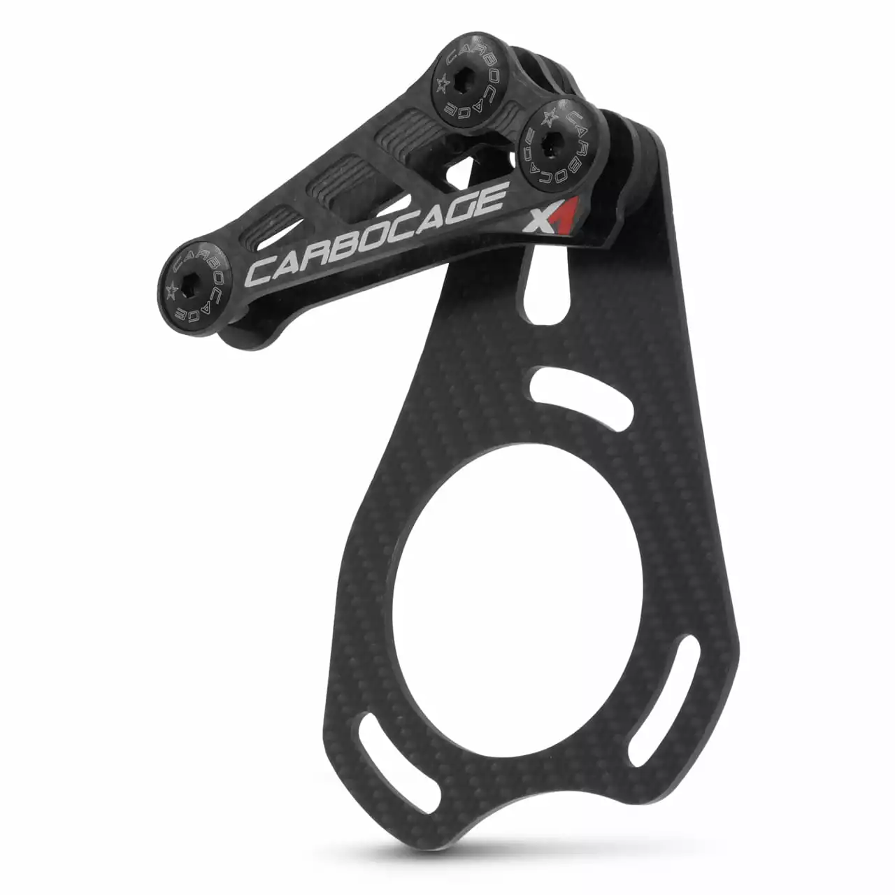 Carbocage X1 Top Cage Enduro Kettinggeleider - Carbon - ISCG05 - Zwart