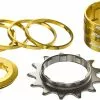 Reverse Singlespeed Kit 13T Tandwiel + 7 Spacers - Goud