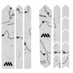 AMS - All Mountain Style Framebescherming Sticker Road & Gravel - Sterrato Zwart
