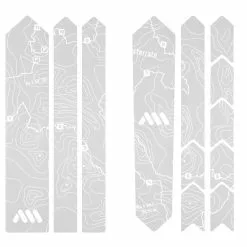 AMS - All Mountain Style Framebescherming Sticker Road & Gravel - Sterrato Wit
