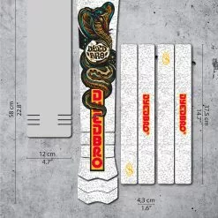 Dyedbro E-bike Frame Beschermingskit RRR Mat - Wit
