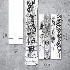 Dyedbro E-bike Frame Beschermingskit Fluor - Mat Zwart