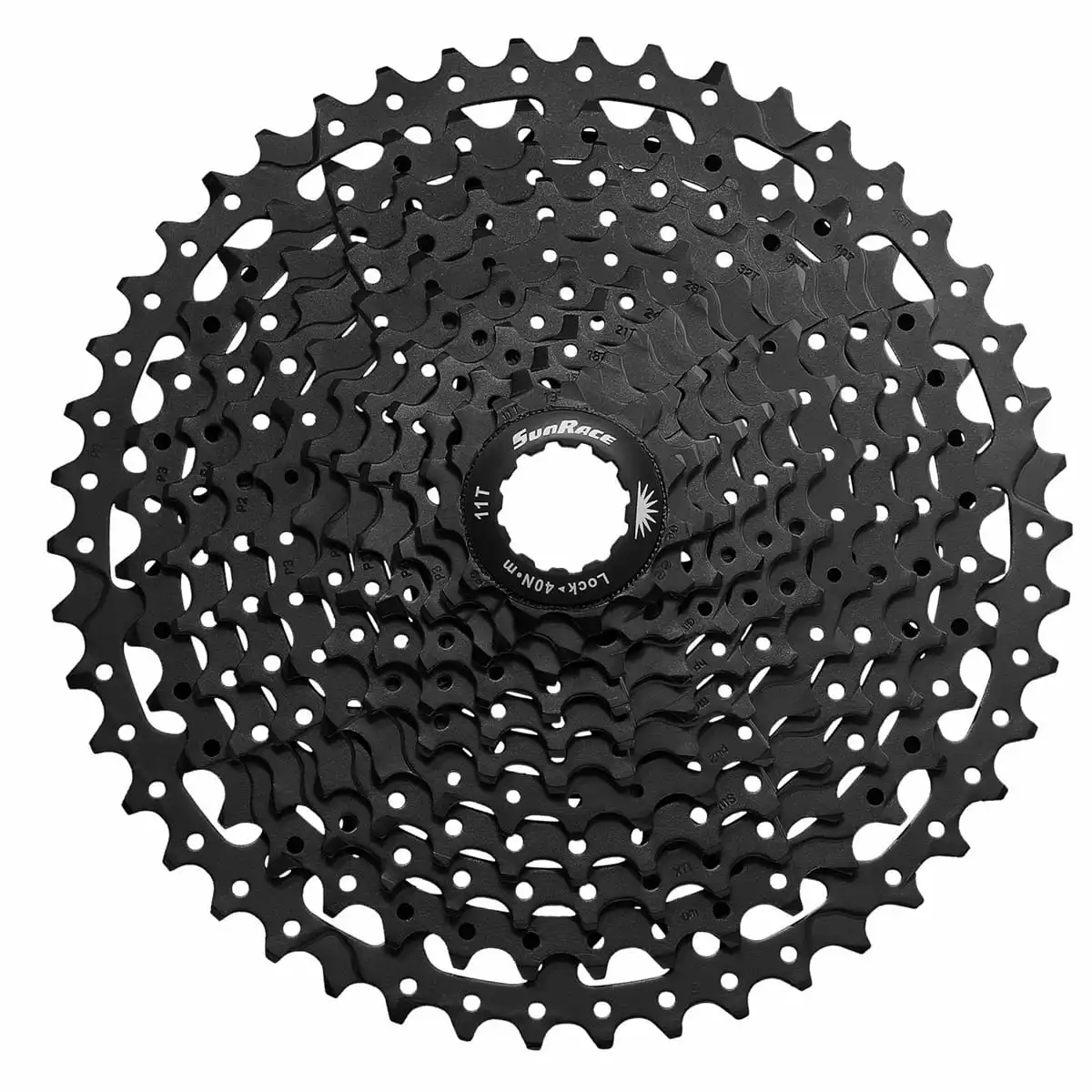SUNRACE CSMS2 MTB Cassette 10-speed, 11-46 Tanden - Zwart