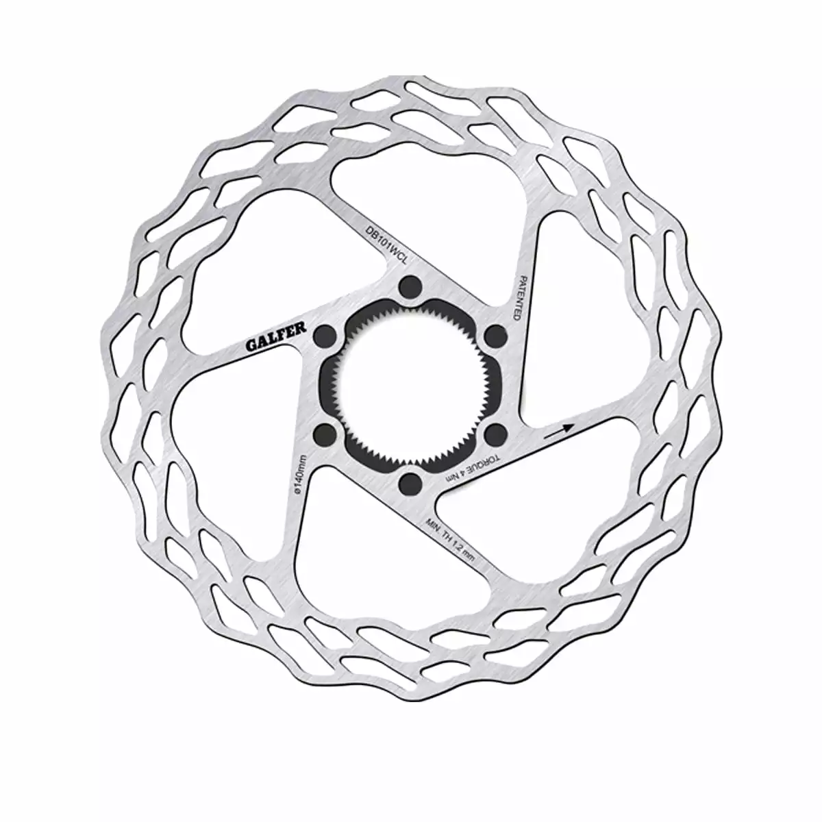 GALFER Wave Centrelock Remschijf Voor Vaste Weggebruiker