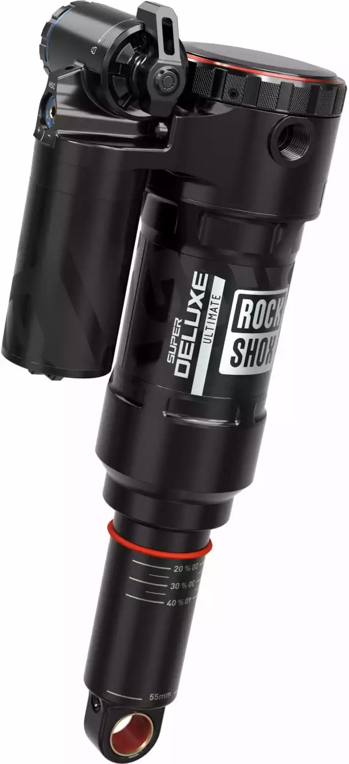 Rock-shox Super Deluxe Ultimate Debon Air+ RC2T, 205x65 Mm Trunnion/Standard - Zwart