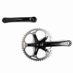 MICHE X Press Track Crank Met Kettingring - Zwart/zilver